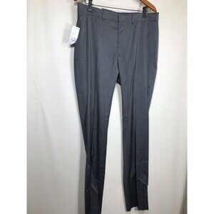 Kenneth Cole Reaction Men's 34 x 34 Slim Grey Flat Front Dress Pants